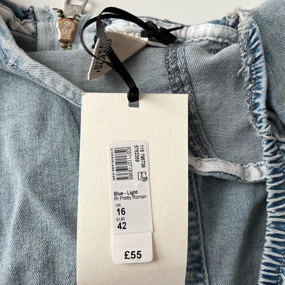 [NWT] River Island Puff Sleeve Denim Dress - Picture 9 of 10